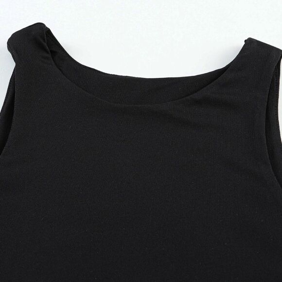 'Laila' Black Crop Tank - Picture 4 of 15